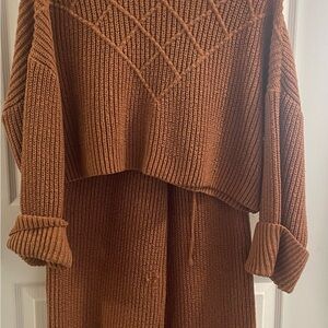 Cozy Brown Knit Sweater